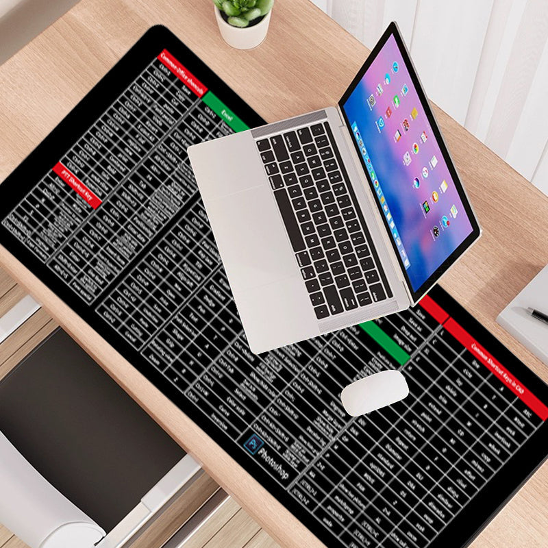 ⌨️Quick Key Super Large Anti-slip Keyboard Pad - with Office Software Shortcuts Pattern👨💻👩💻