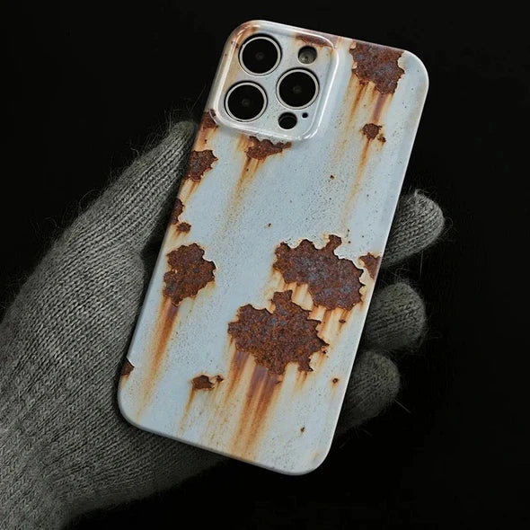 🔥2025 NEW ARRIVAL 🔩Vintage Rust Hard Case For iPhone
