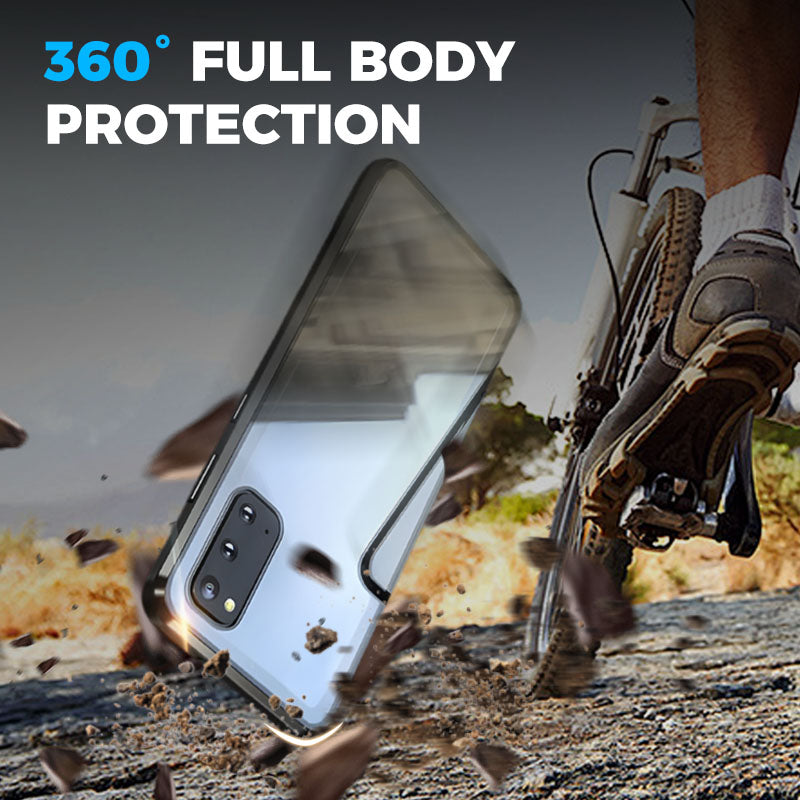 🔥58% OFF🔥Anti-peeping Magnetic Tempered Glass Double-sided Phone Case For Samsung S21-25 Series