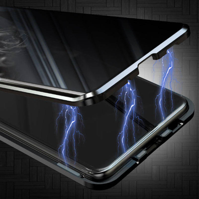 🔥58% OFF🔥Anti-peeping Magnetic Tempered Glass Double-sided Phone Case For Samsung S21-25 Series