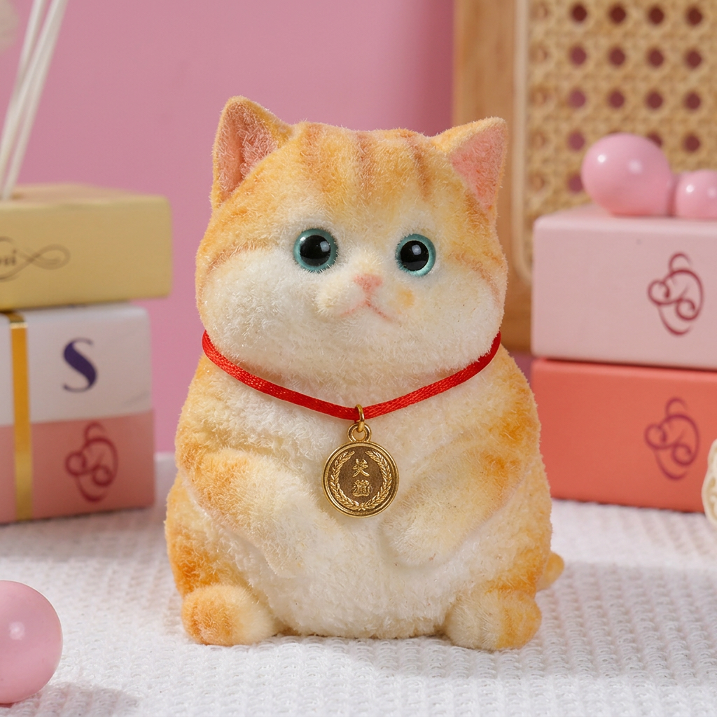 Soft and Cuddly Cat – Stress-Relief Squeezable Toy