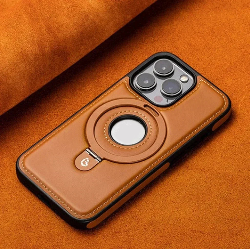 Full Leather Shockproof Magnetic Case for iPhone