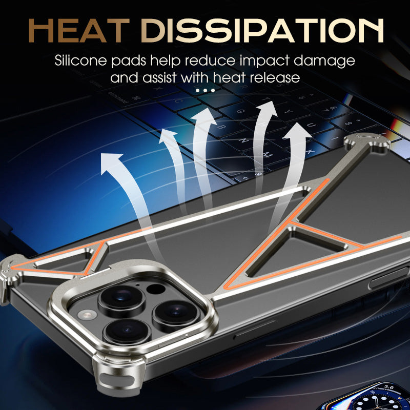 Open-Frame Strong Alloy Phone Case For iPhone