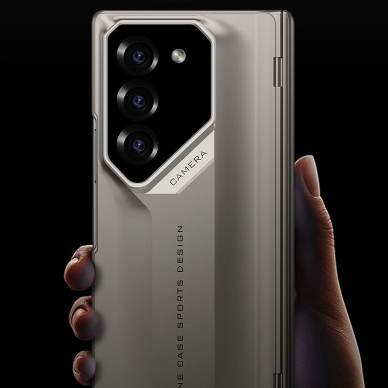 Samsung Galaxy Z Fold Series Magnetic Hinge Folding Phone Cover with 9H Ultra Clear film Protection