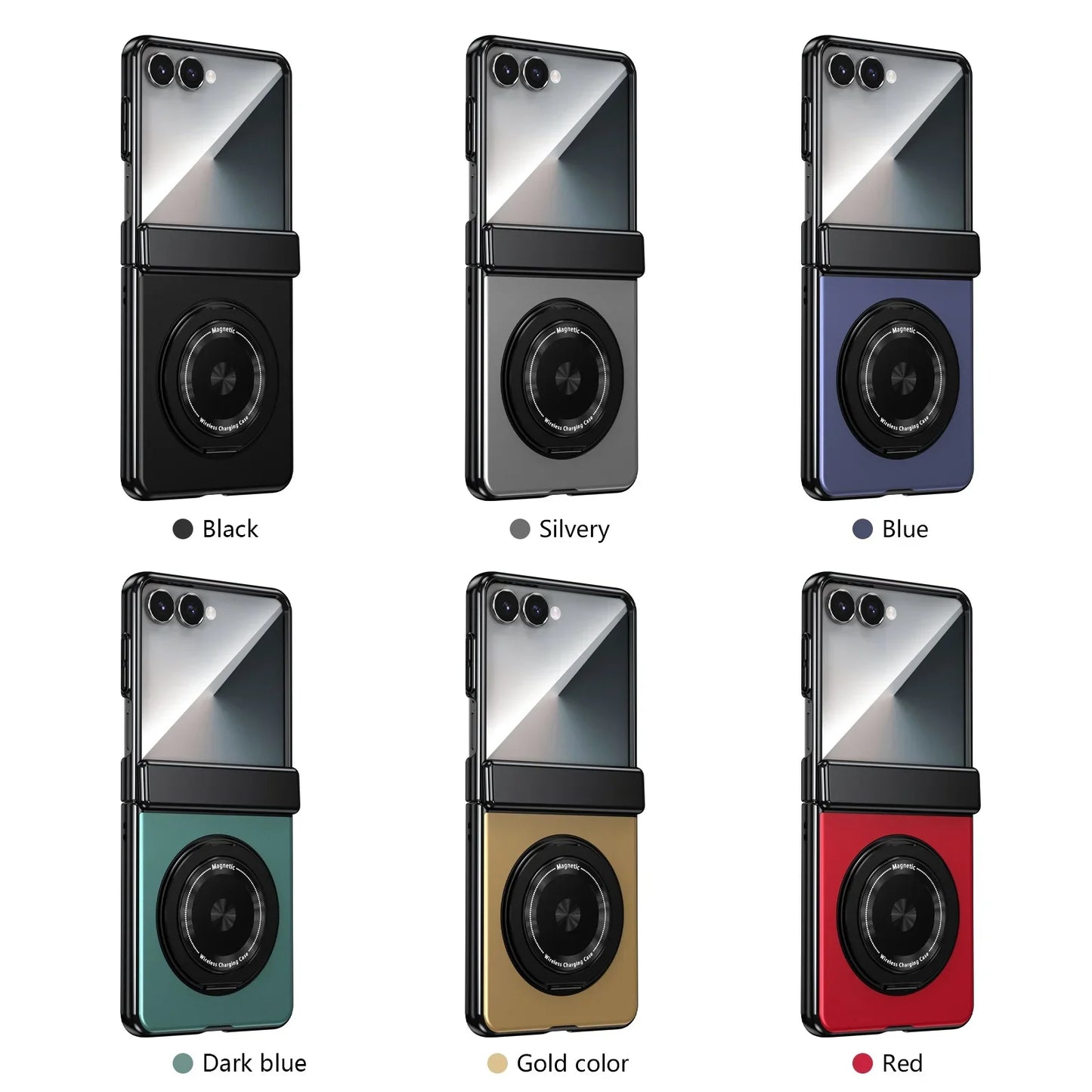 🔥Suitable For Galaxy Z Fold/Flip Magnetic Rotating Bracket Mobile Phone Case