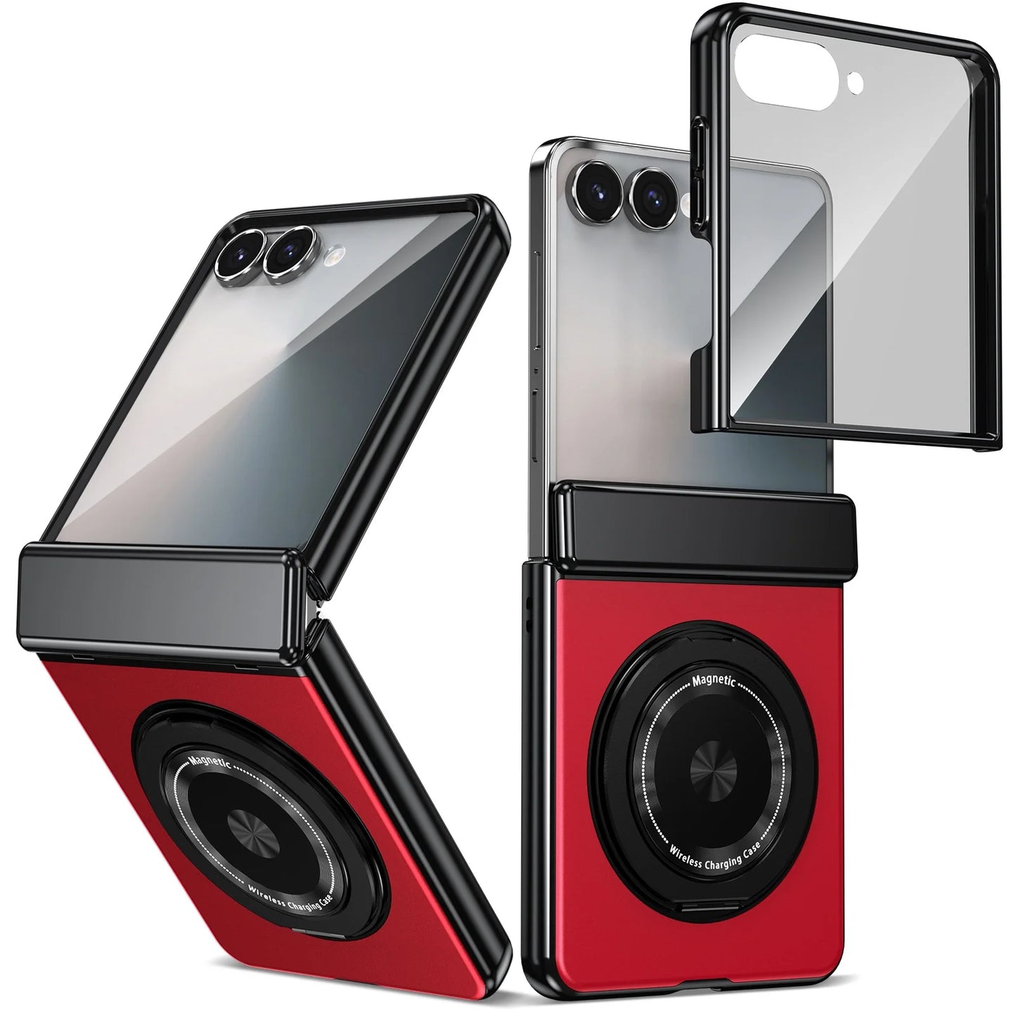 Suitable For Galaxy Z Fold/Flip Magnetic Rotating Bracket Mobile Phone Case