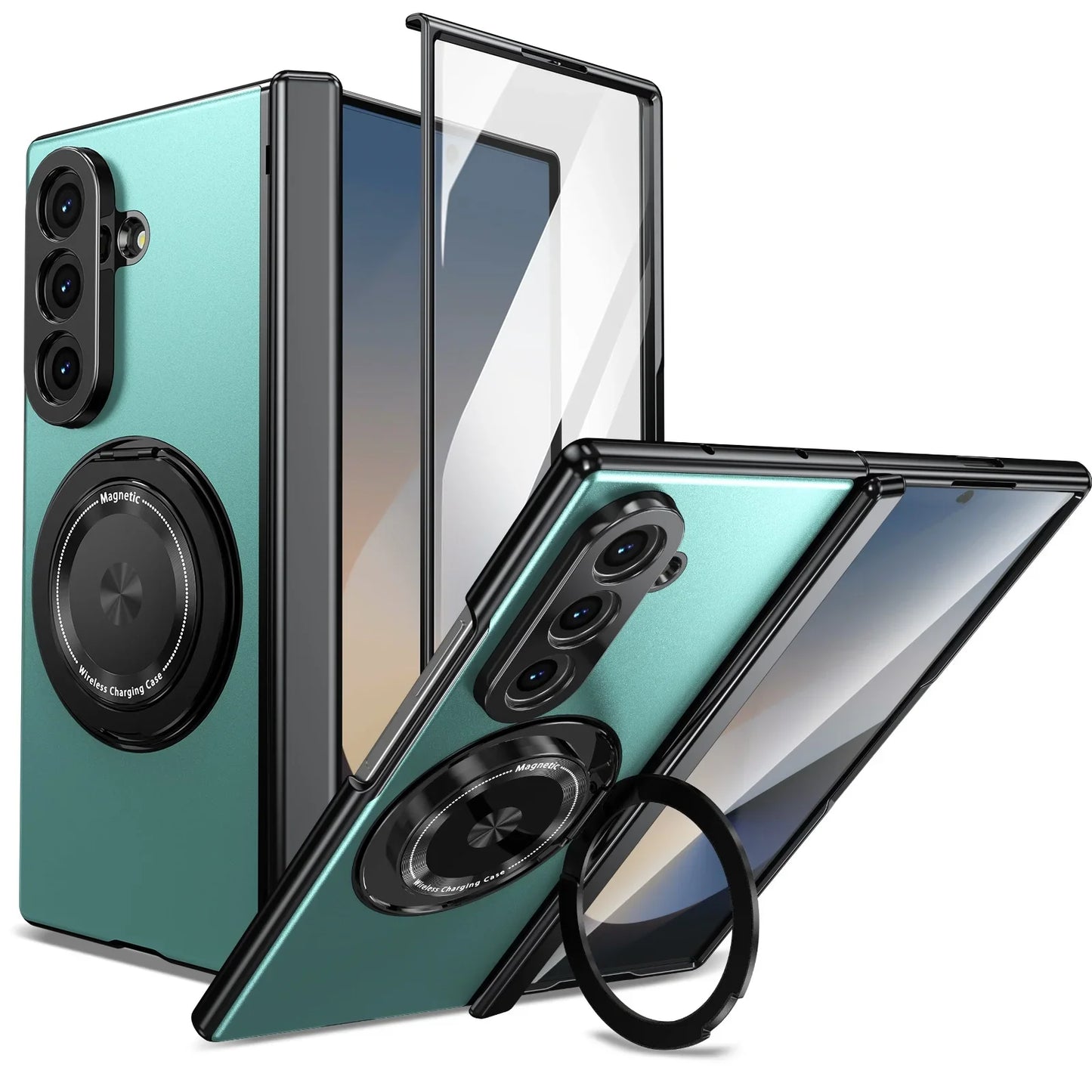 🔥Suitable For Galaxy Z Fold/Flip Magnetic Rotating Bracket Mobile Phone Case