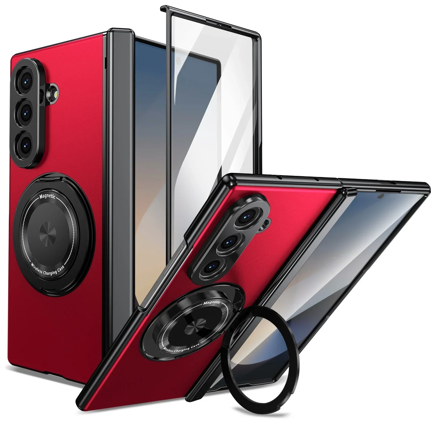 🔥Suitable For Galaxy Z Fold/Flip Magnetic Rotating Bracket Mobile Phone Case