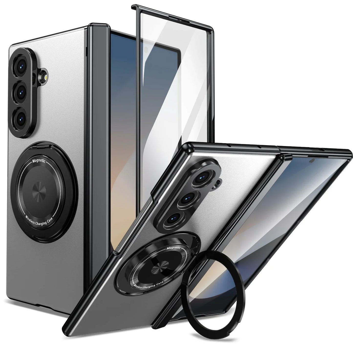 🔥Suitable For Galaxy Z Fold/Flip Magnetic Rotating Bracket Mobile Phone Case