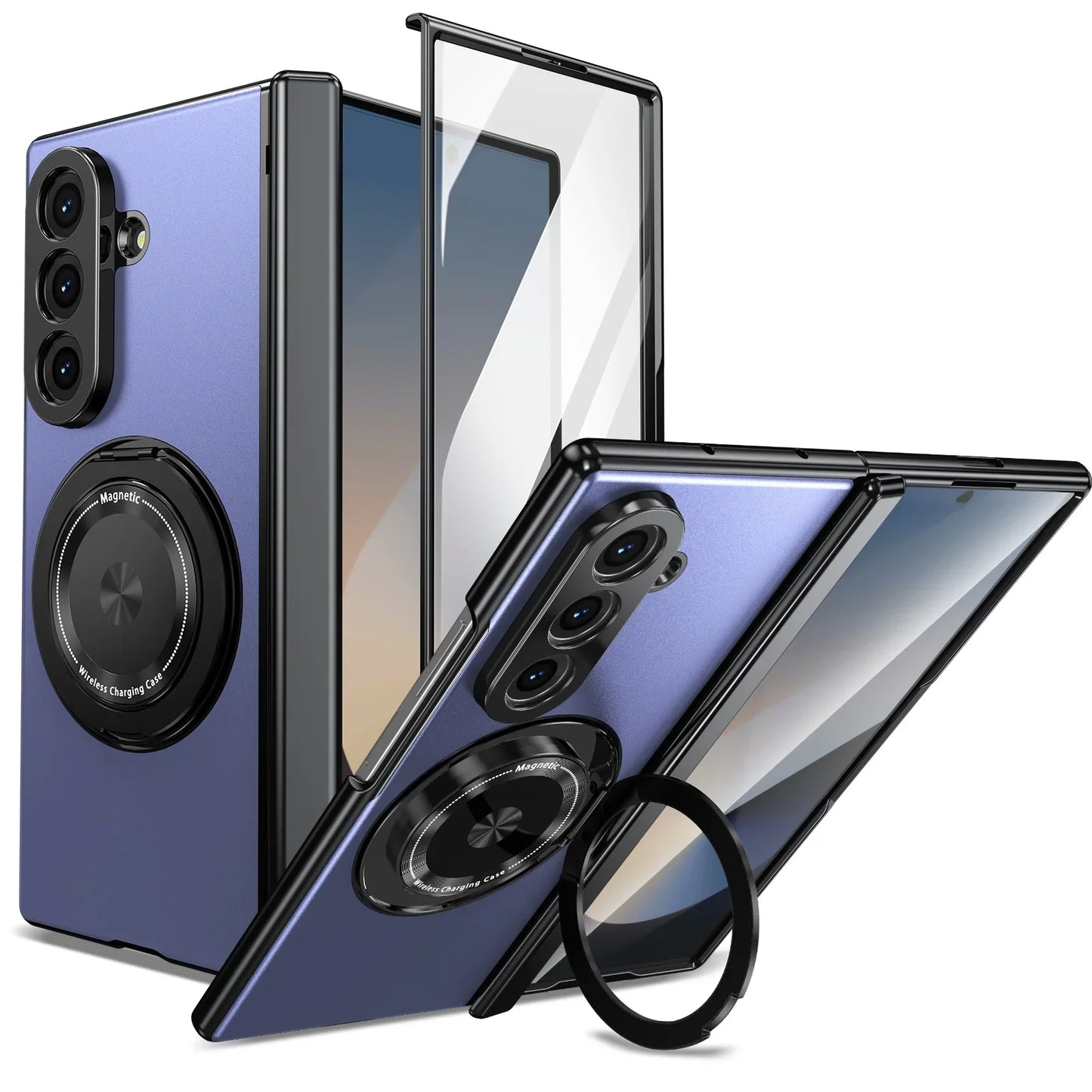🔥Suitable For Galaxy Z Fold/Flip Magnetic Rotating Bracket Mobile Phone Case