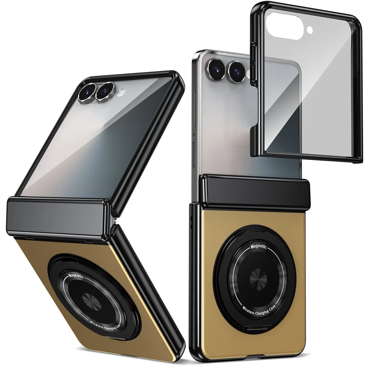 🔥Suitable For Galaxy Z Fold/Flip Magnetic Rotating Bracket Mobile Phone Case