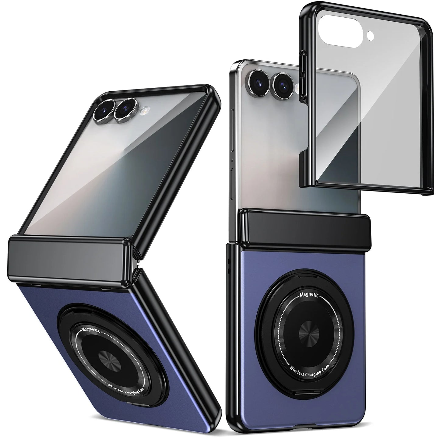 Suitable For Galaxy Z Fold/Flip Magnetic Rotating Bracket Mobile Phone Case