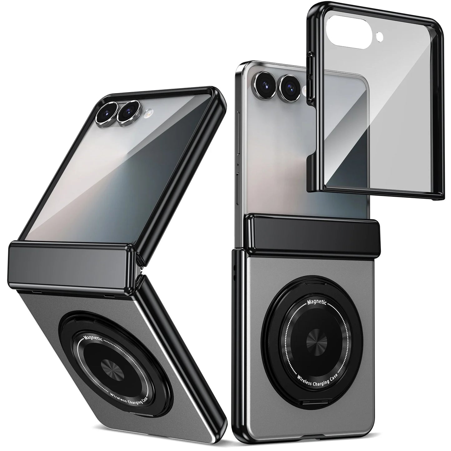 Suitable For Galaxy Z Fold/Flip Magnetic Rotating Bracket Mobile Phone Case