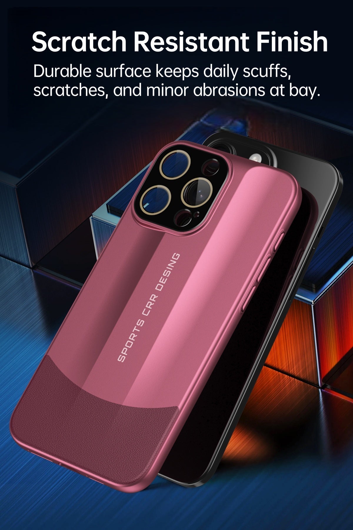 Vegan Leather Patchwork Smooth handfeel Luxury iPhone Case