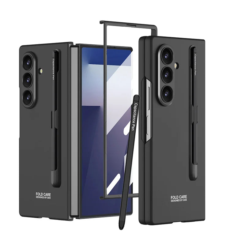 Neues Modell, geeignet für Samsung Zfold 7 Stiftschlitz-Handyhülle mit personalisierter Stylus-Hülle, integrierter ultradünner Schutzhülle