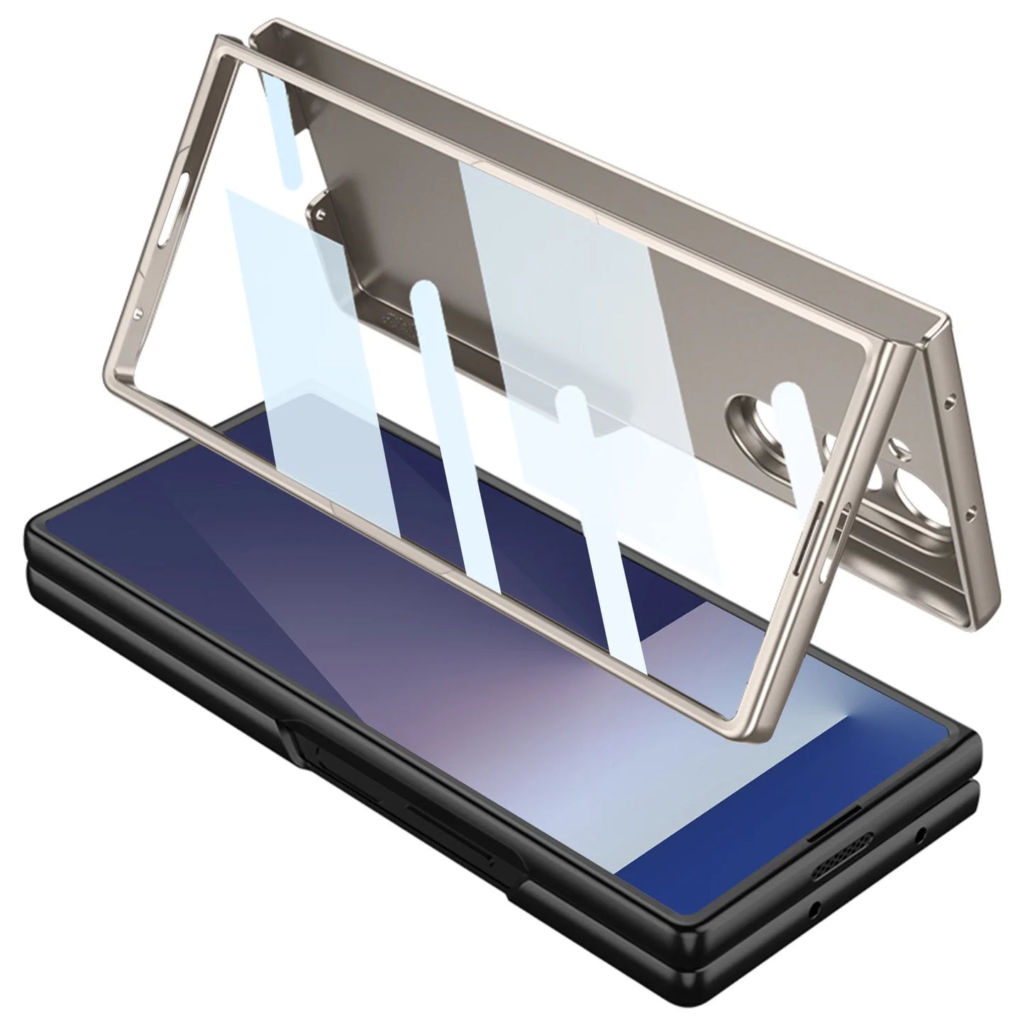 Neues Modell, geeignet für Samsung Zfold 7 Stiftschlitz-Handyhülle mit personalisierter Stylus-Hülle, integrierter ultradünner Schutzhülle
