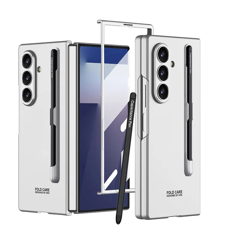 Neues Modell, geeignet für Samsung Zfold 7 Stiftschlitz-Handyhülle mit personalisierter Stylus-Hülle, integrierter ultradünner Schutzhülle