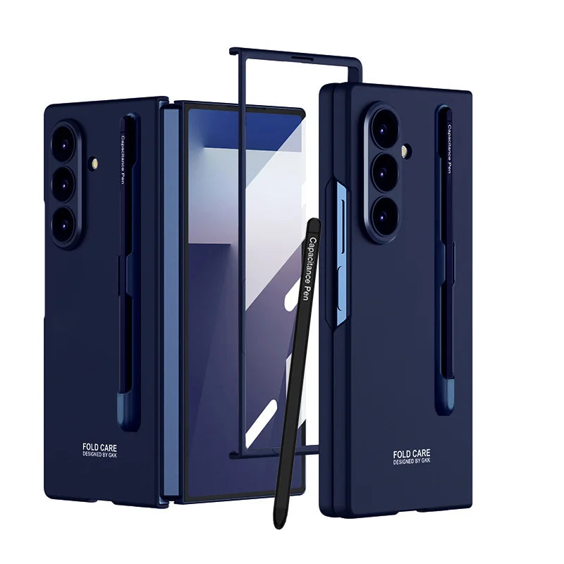 Neues Modell, geeignet für Samsung Zfold 7 Stiftschlitz-Handyhülle mit personalisierter Stylus-Hülle, integrierter ultradünner Schutzhülle