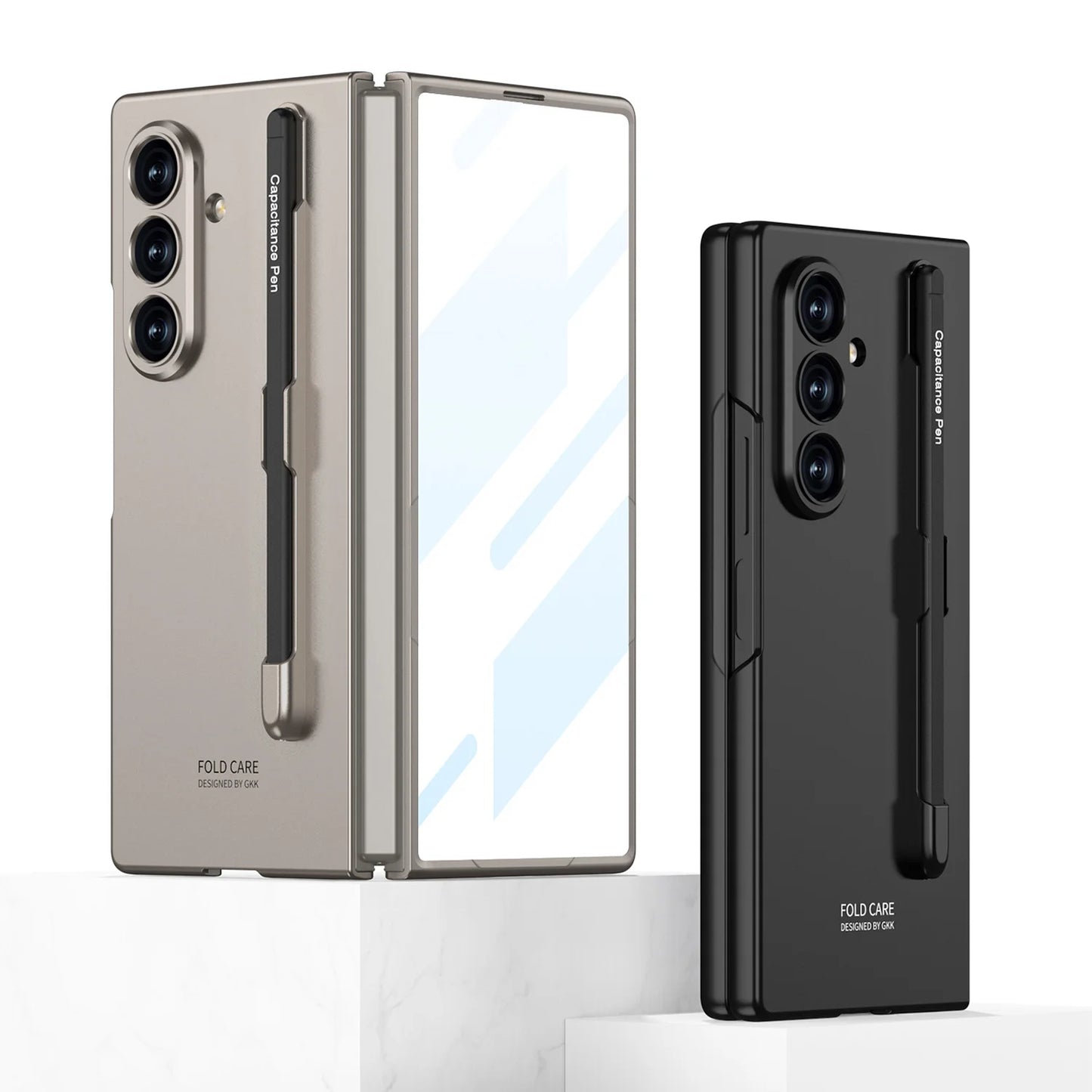 Neues Modell, geeignet für Samsung Zfold 7 Stiftschlitz-Handyhülle mit personalisierter Stylus-Hülle, integrierter ultradünner Schutzhülle
