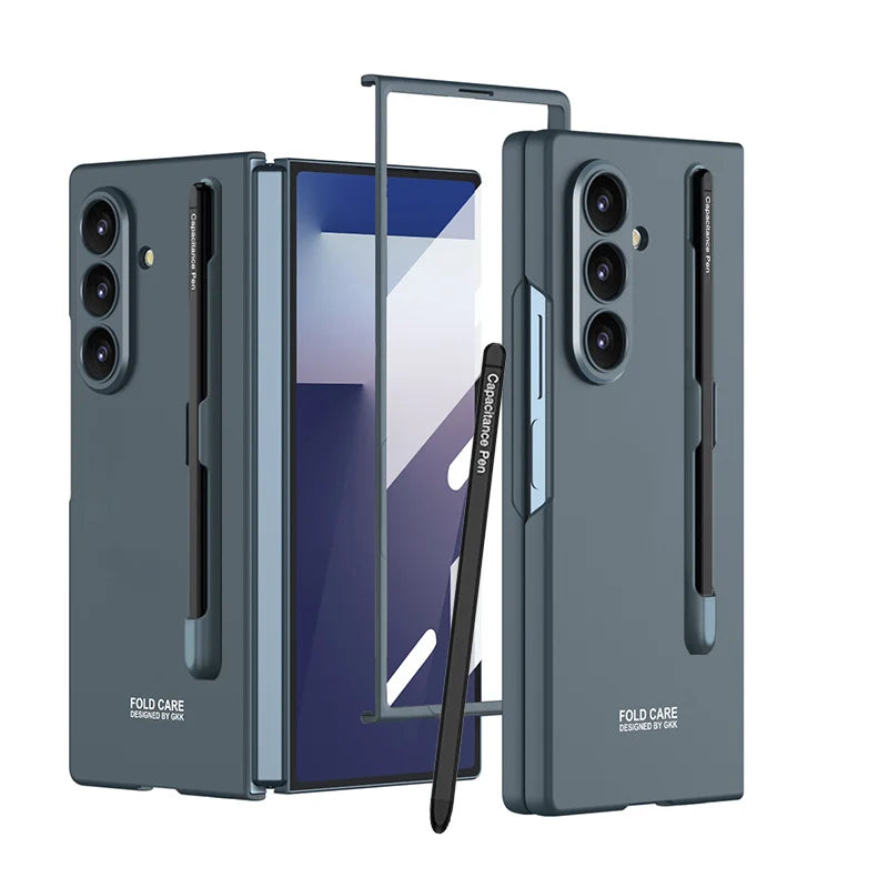 Neues Modell, geeignet für Samsung Zfold 7 Stiftschlitz-Handyhülle mit personalisierter Stylus-Hülle, integrierter ultradünner Schutzhülle