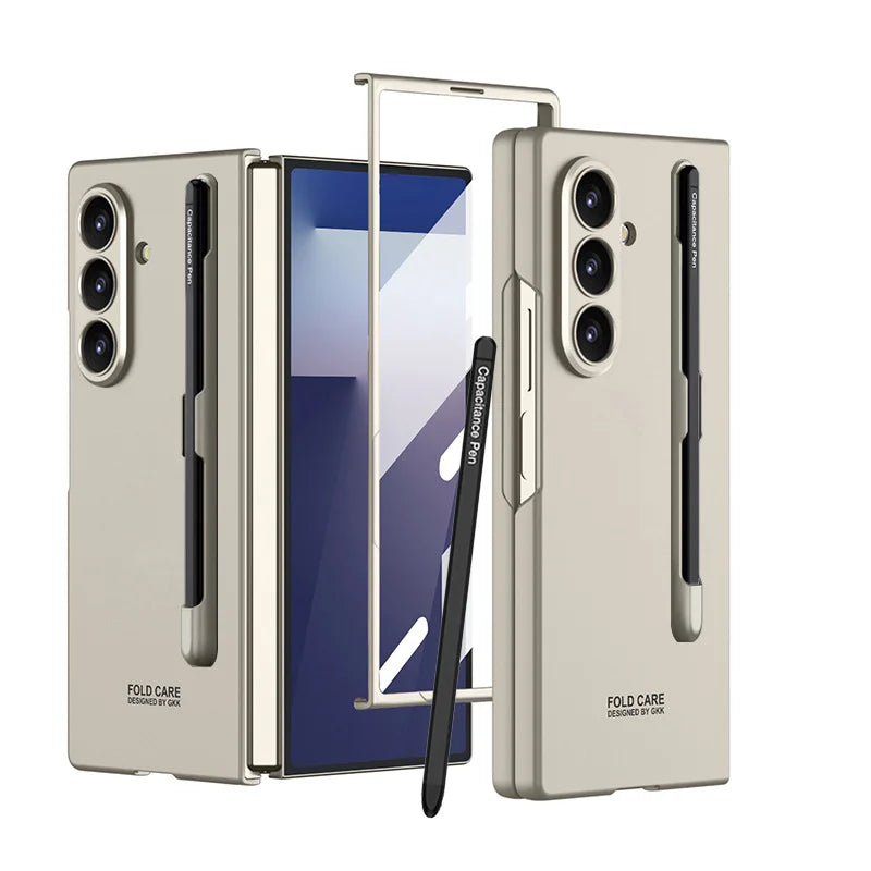 Neues Modell, geeignet für Samsung Zfold 7 Stiftschlitz-Handyhülle mit personalisierter Stylus-Hülle, integrierter ultradünner Schutzhülle