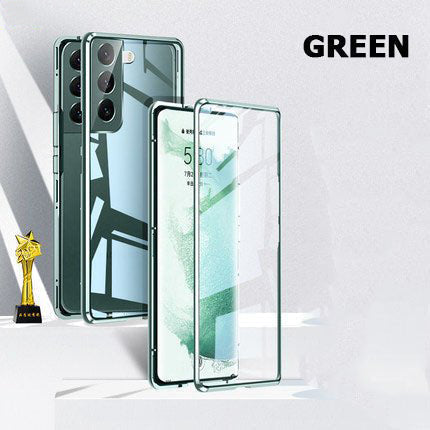 Anti-peeping Magnetic Tempered Glass Double-sided Phone Case For Samsung S21-25 Series