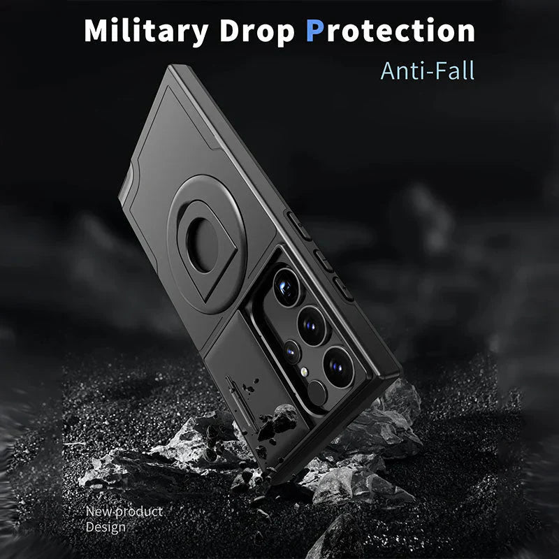 Samsung Military Grade Shockproof Case with Ring Kickstand(Limited Time Offer)