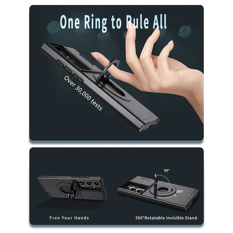Samsung Military Grade Shockproof Case with Ring Kickstand(Limited Time Offer)