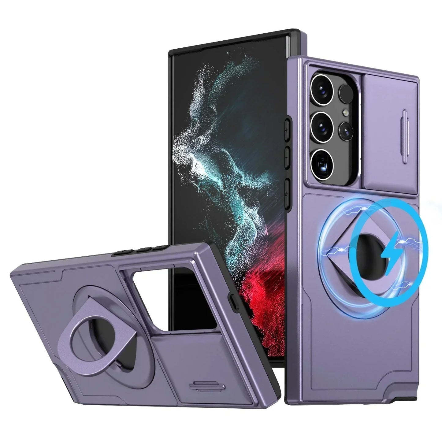 Samsung Military Grade Shockproof Case with Ring Kickstand(Limited Time Offer)