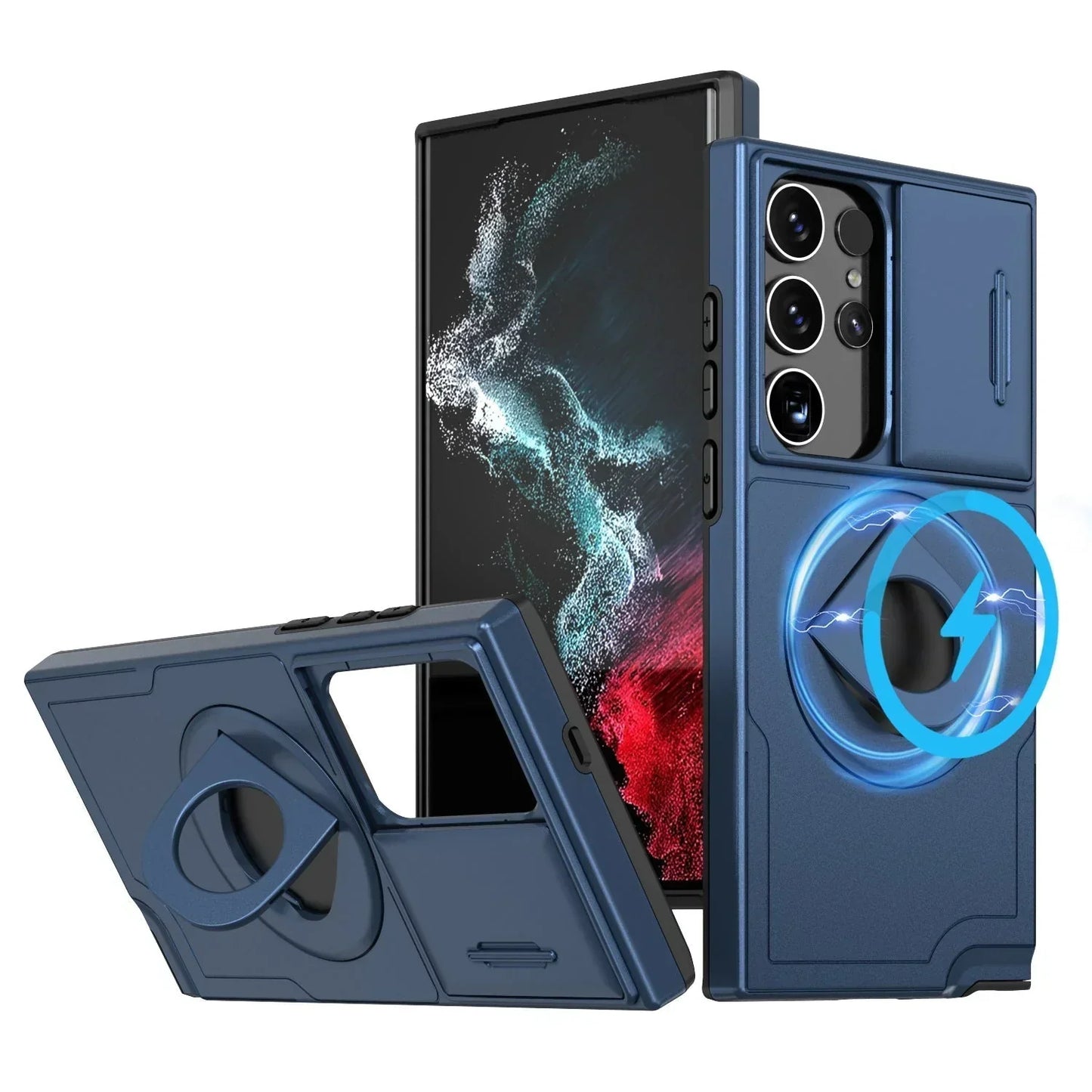 Samsung Military Grade Shockproof Case with Ring Kickstand(Limited Time Offer)