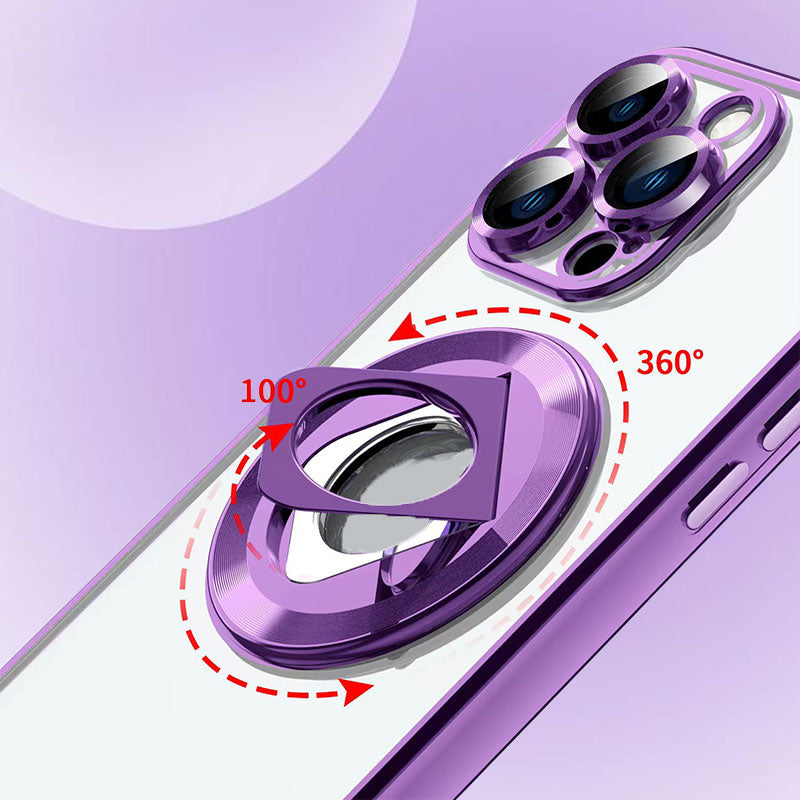 Magnetic Shockproof Phone Case with Rotatable Stand