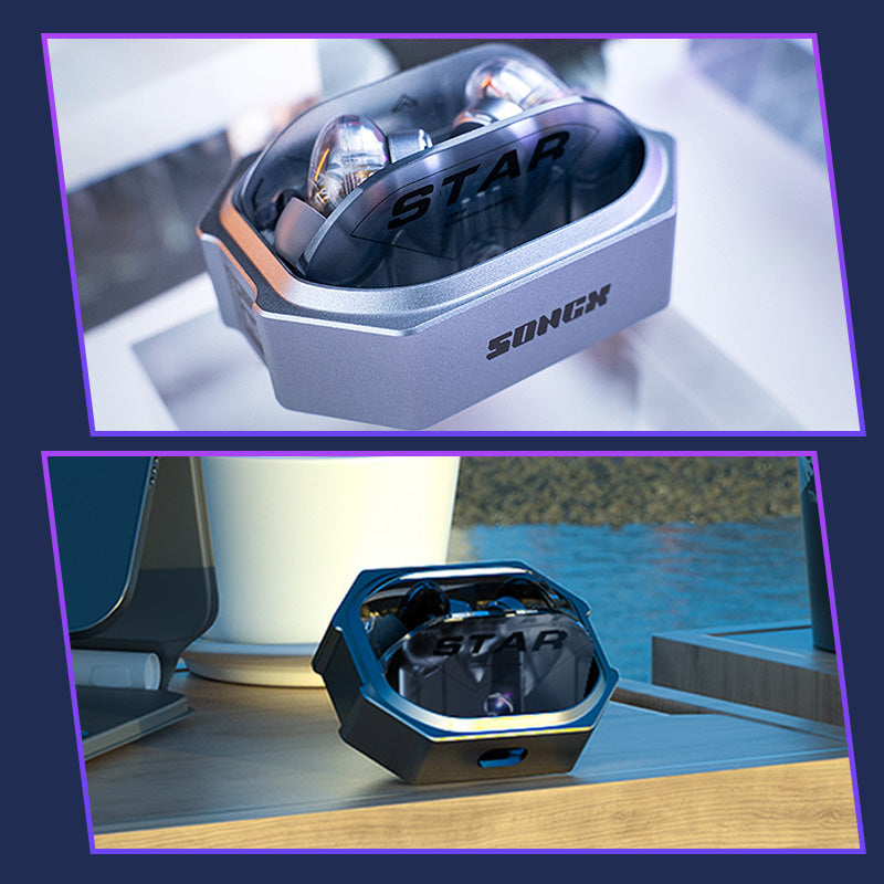 Mecha Wind Noise Cancelling Wireless Bluetooth Headphones