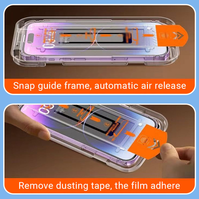 📱Screen Protector -Fingerprint-proof Dust Free Without Bubbles