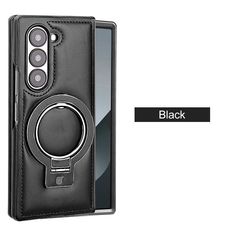 Luxury PU Leather Magnetic Case with Stand for Samsung Z Fold 3/4/5/6