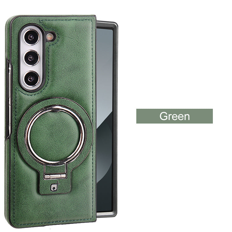 Luxury PU Leather Magnetic Case with Stand for Samsung Z Fold 3/4/5/6