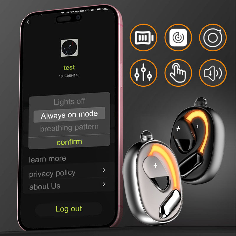 Open Ear Earbuds with Light for Running