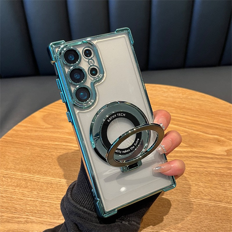 Anti-fall Phone Case with Invisible Ring Stand for Samsung(Series S22-25)