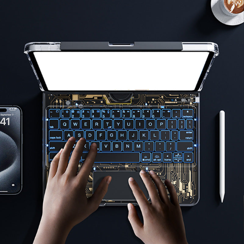 Rotatable Bluetooth Keyboard Case for iPad Series