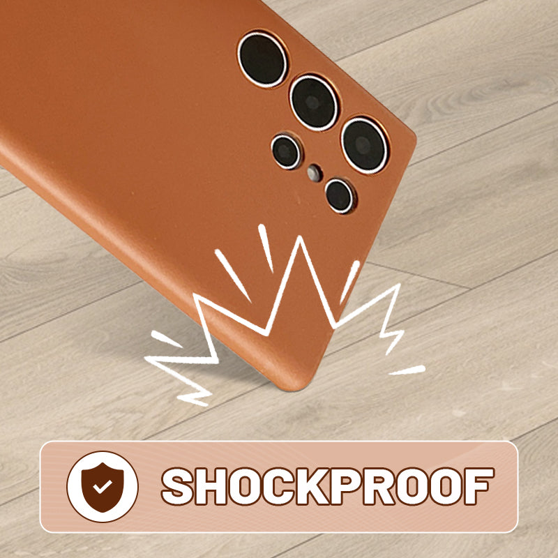 Shockproof Faux Leather Phone Case For Samsung S22-24 Series
