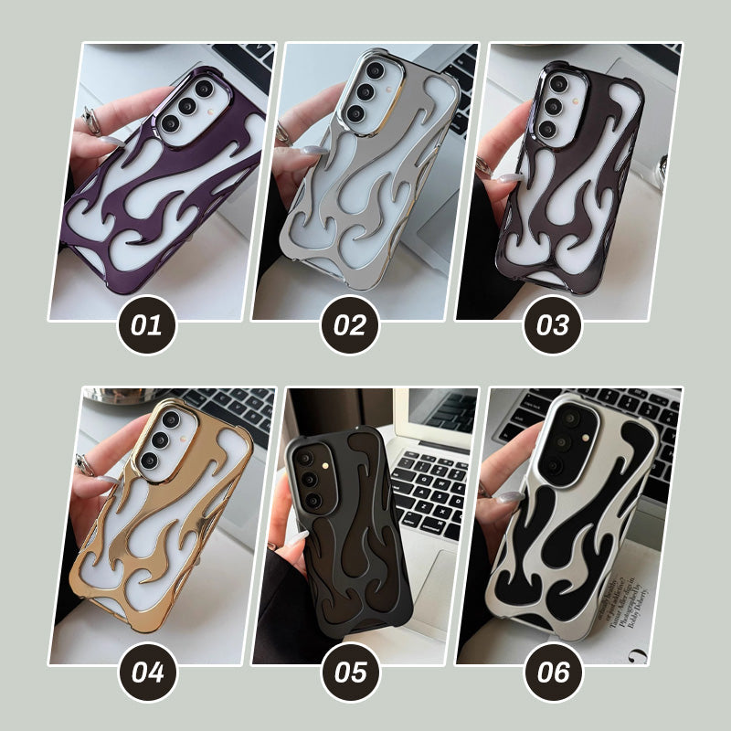 Hollow Flame Design Heat Dissipation Case for Samsung S22-25 Series