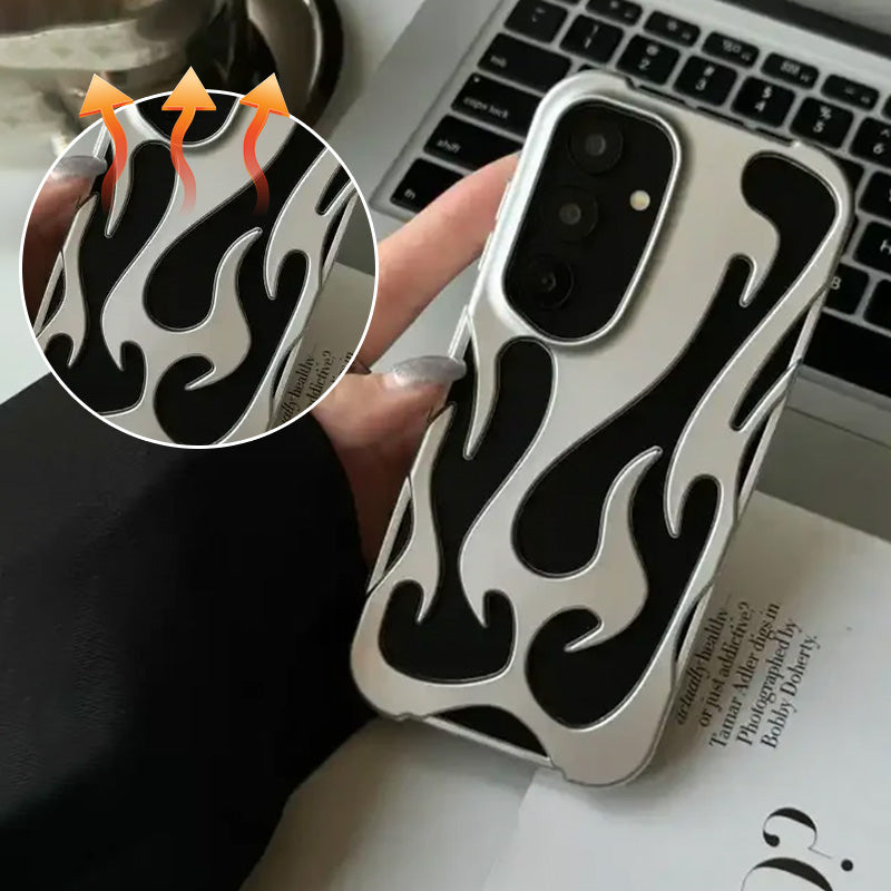 Hollow Flame Design Heat Dissipation Case for Samsung S22-25 Series