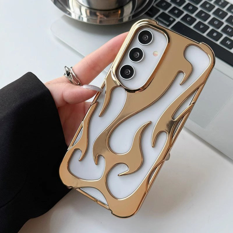 Hollow Flame Design Heat Dissipation Case for Samsung S22-25 Series