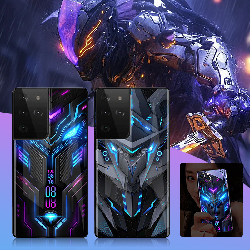 Cyberpunk Voice-Control Flash Phone Case for Samsung S24-21 Series