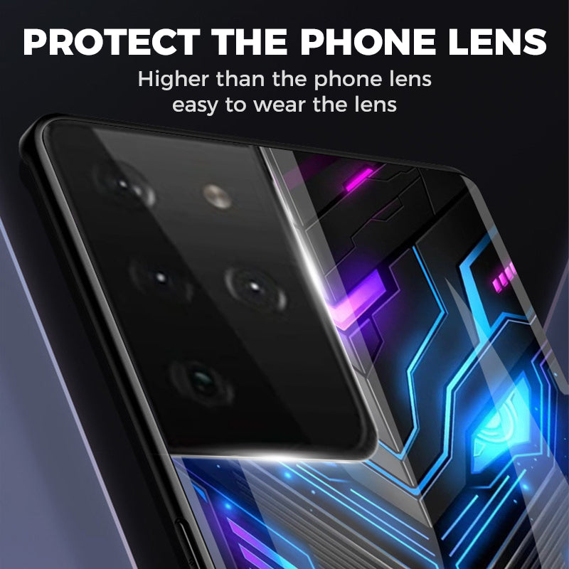 Cyberpunk Voice-Control Flash Phone Case for Samsung S24-21 Series