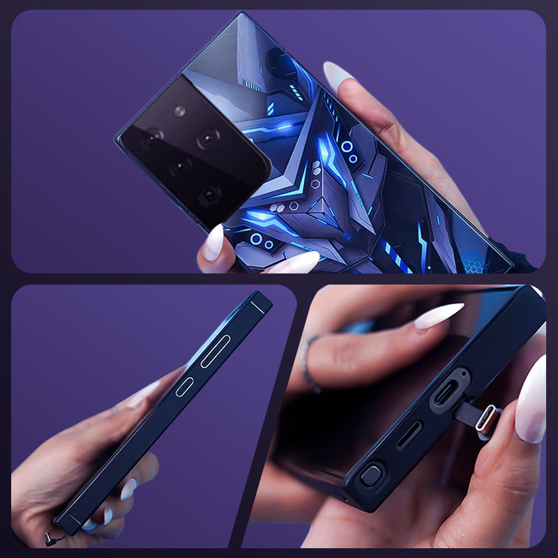 Cyberpunk Voice-Control Flash Phone Case for Samsung S24-21 Series