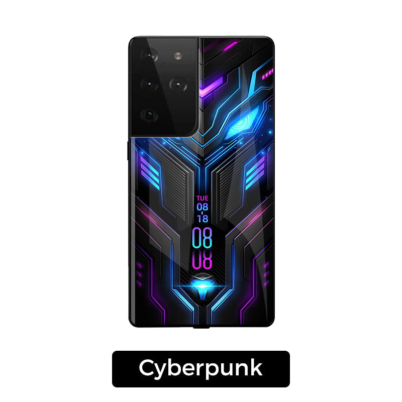 Cyberpunk Voice-Control Flash Phone Case for Samsung S24-21 Series