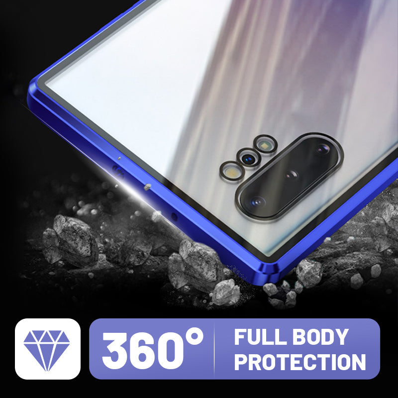 Anti-peeping Magnetic Tempered Glass Double-sided Phone Case For Samsung