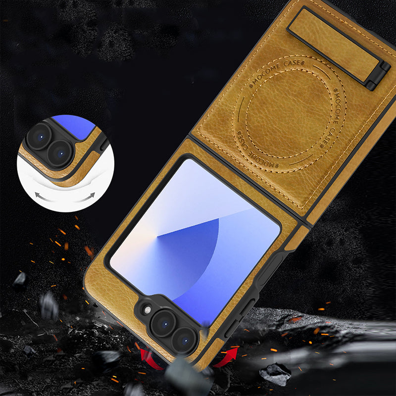 Luxury Magnetic PU Leather Case for Samsung Galaxy Z Flip /Fold 3-6 Series