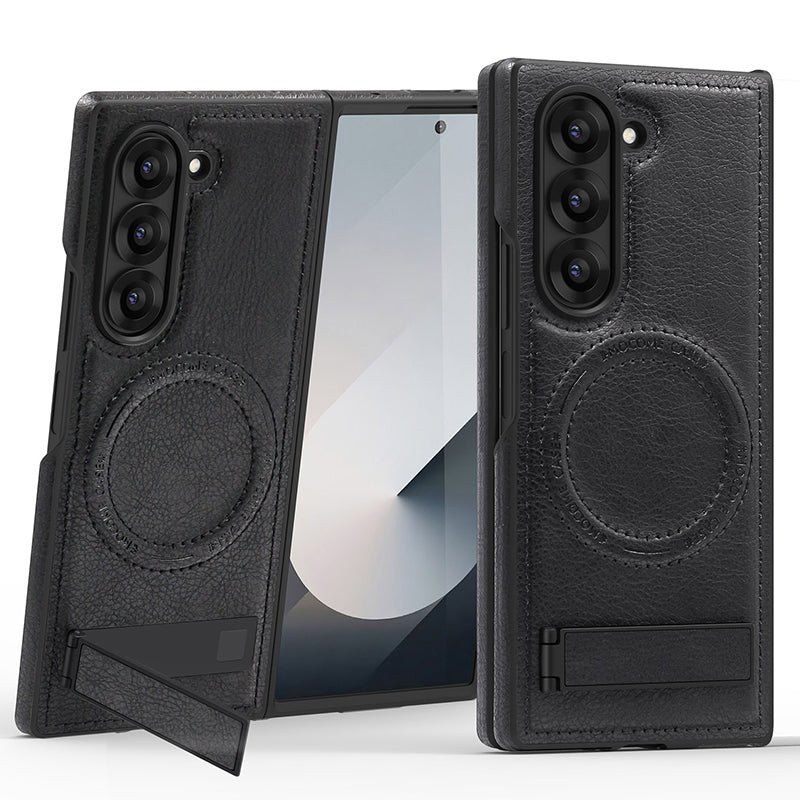 Luxury Magnetic PU Leather Case for Samsung Galaxy Z Flip /Fold 3-6 Series