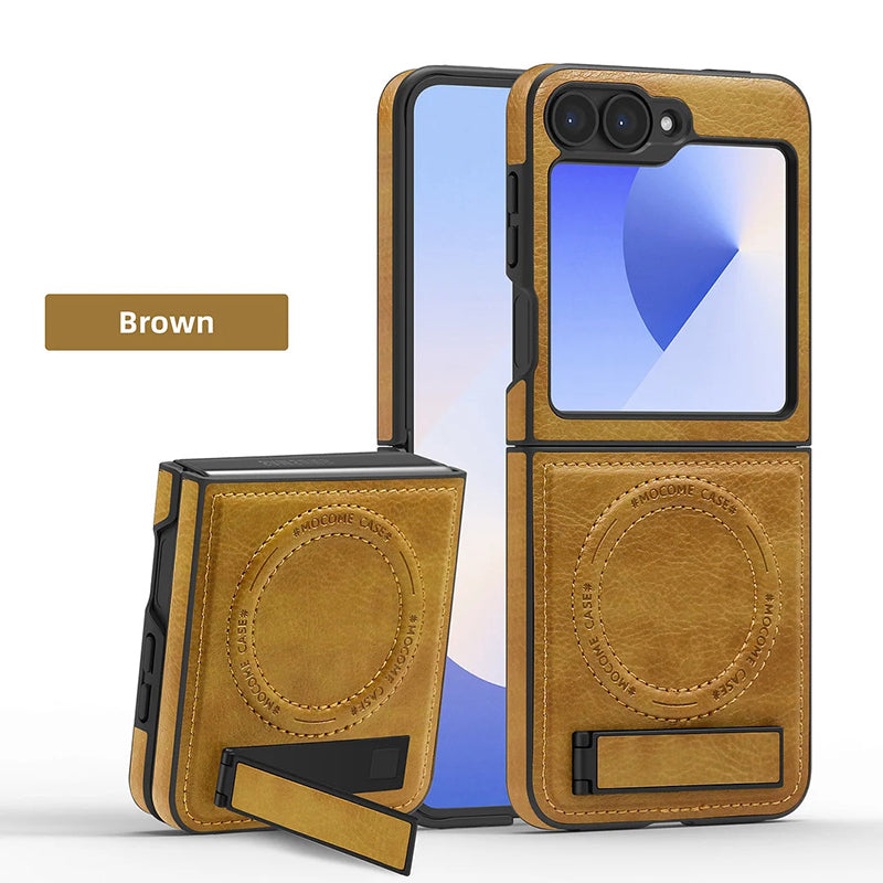Luxury Magnetic PU Leather Case for Samsung Galaxy Z Flip /Fold 3-6 Series